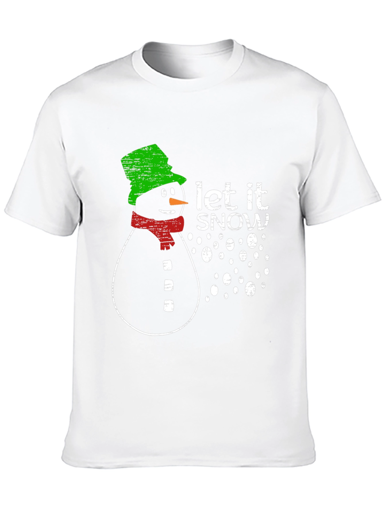 Snowman Let It Snow Graphic Print T-Shirt