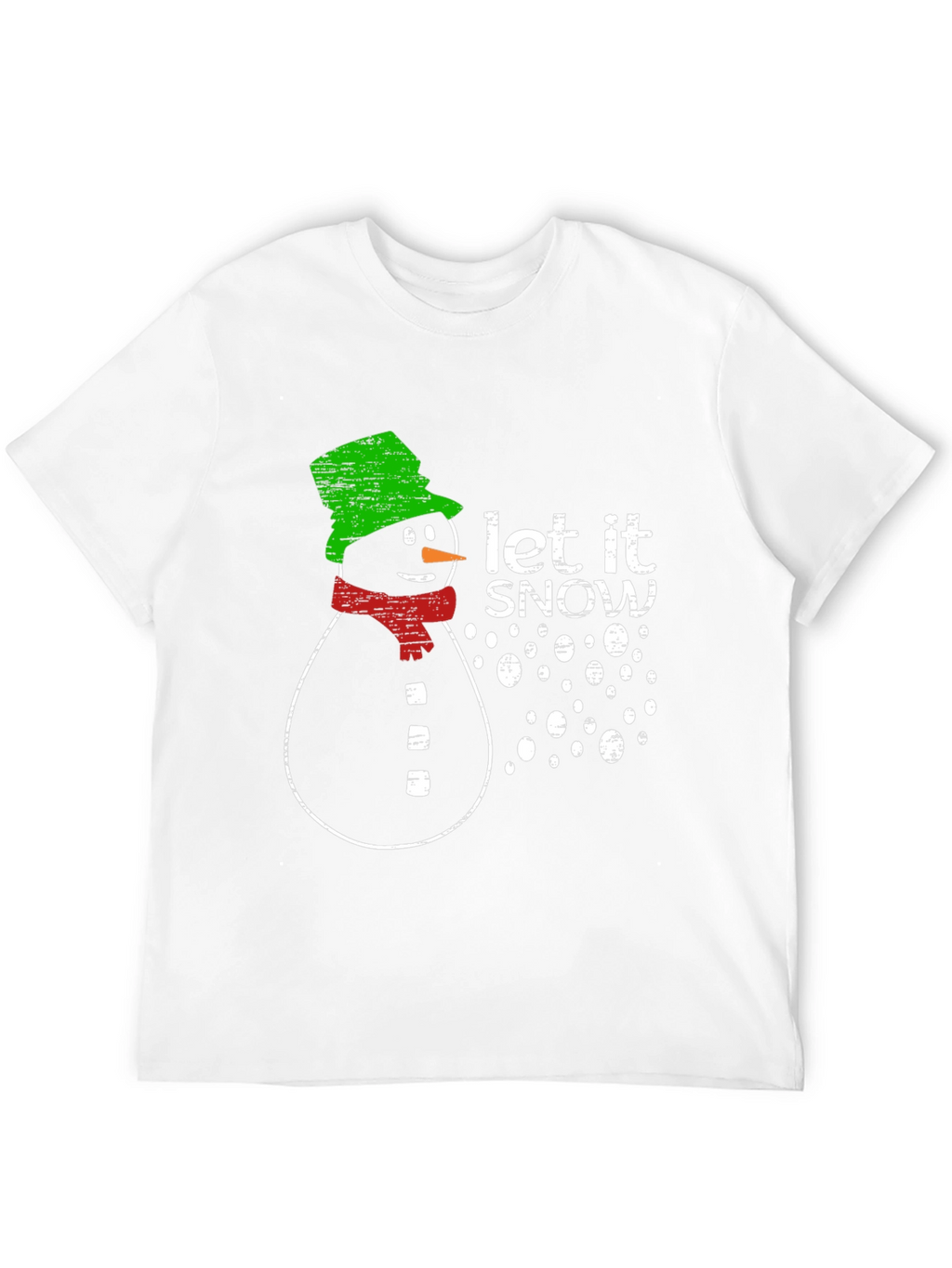 Snowman Let It Snow Graphic Print T-Shirt