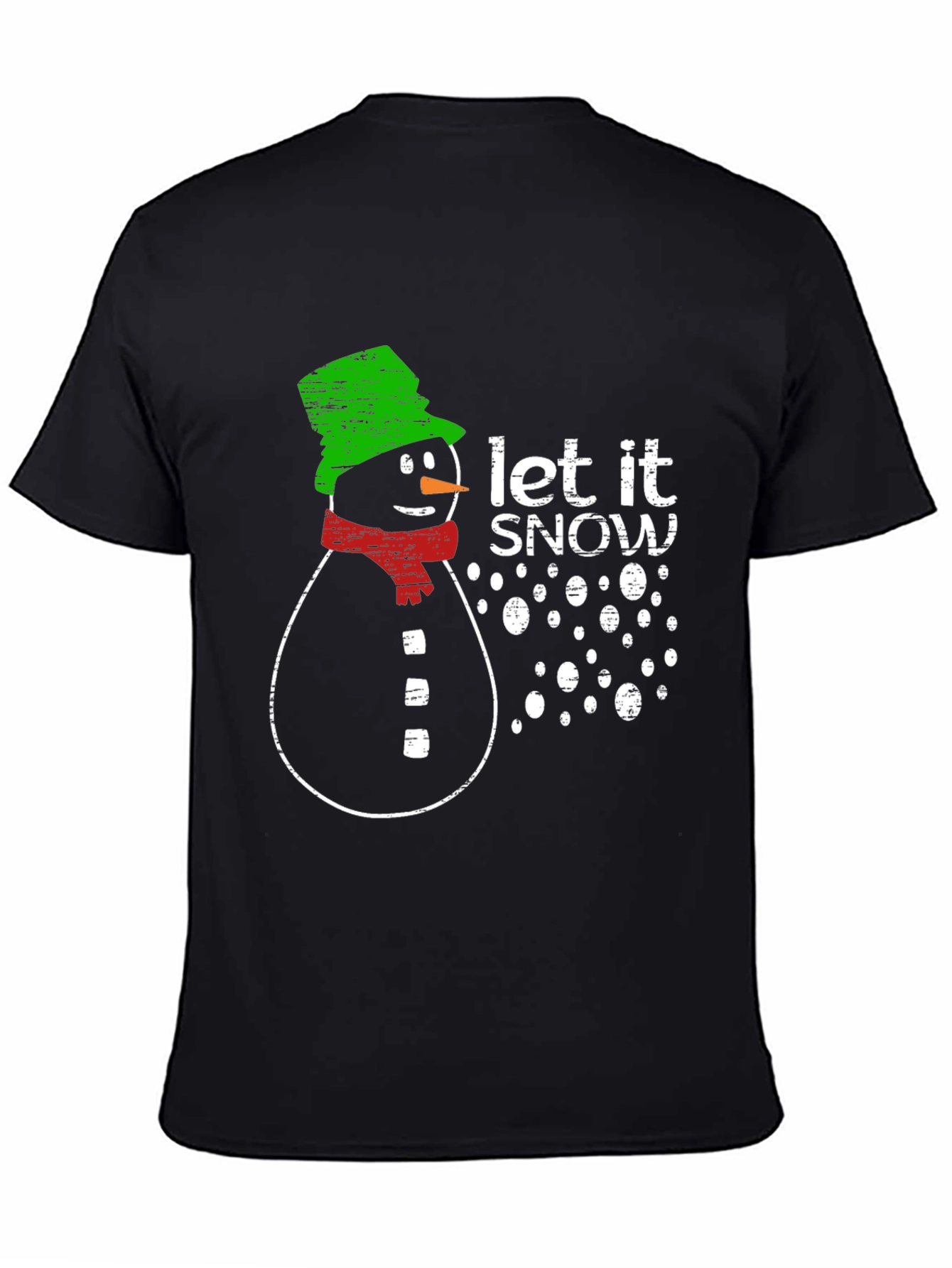 Snowman Let It Snow Graphic Print T-Shirt