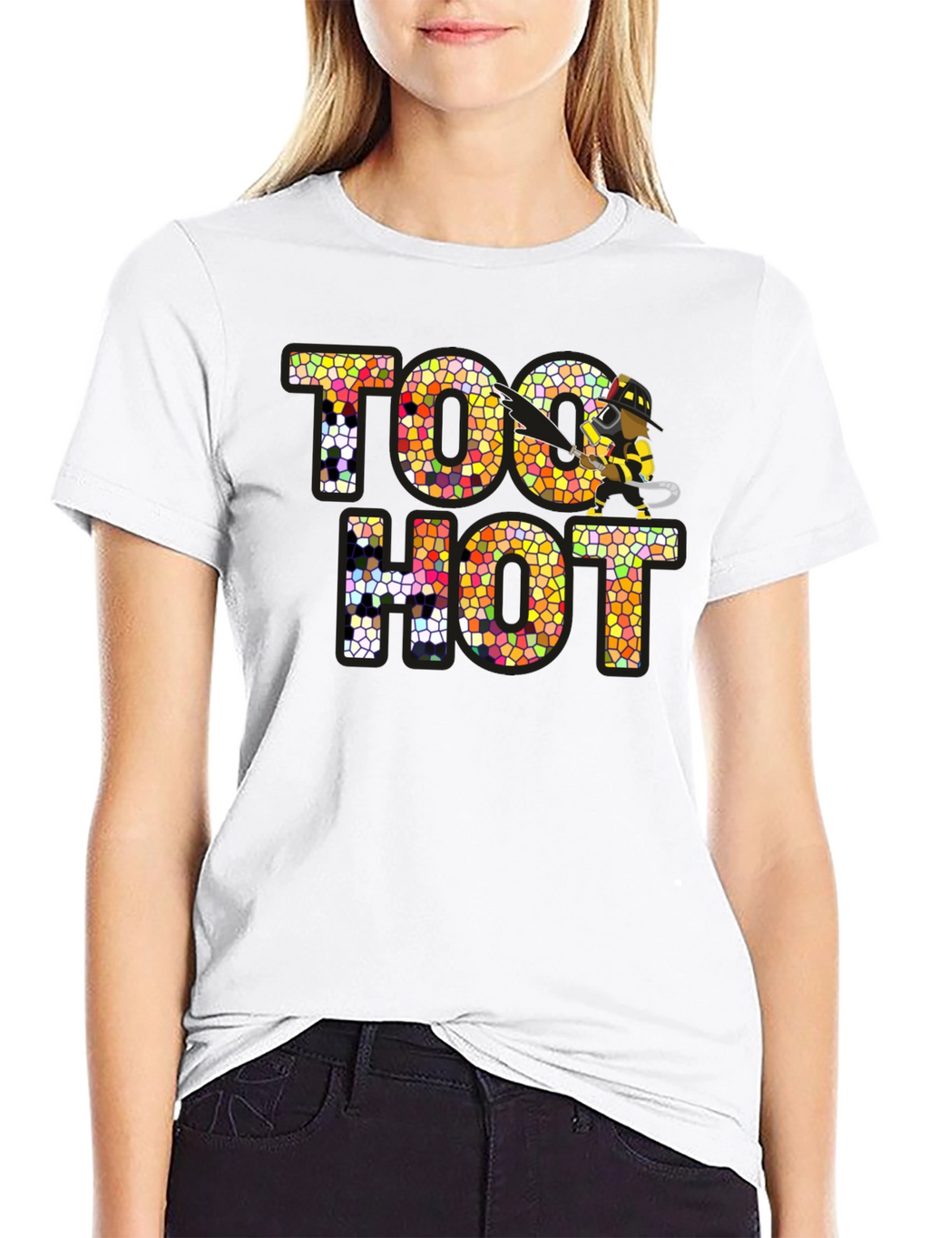 Too Hot Firefighter Graphic Novelty T-Shirt