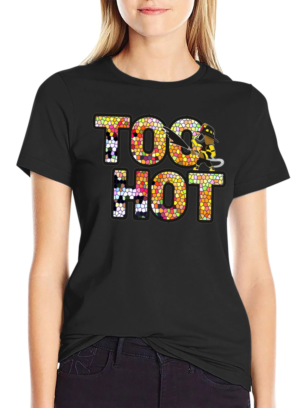 Too Hot Firefighter Graphic Novelty T-Shirt