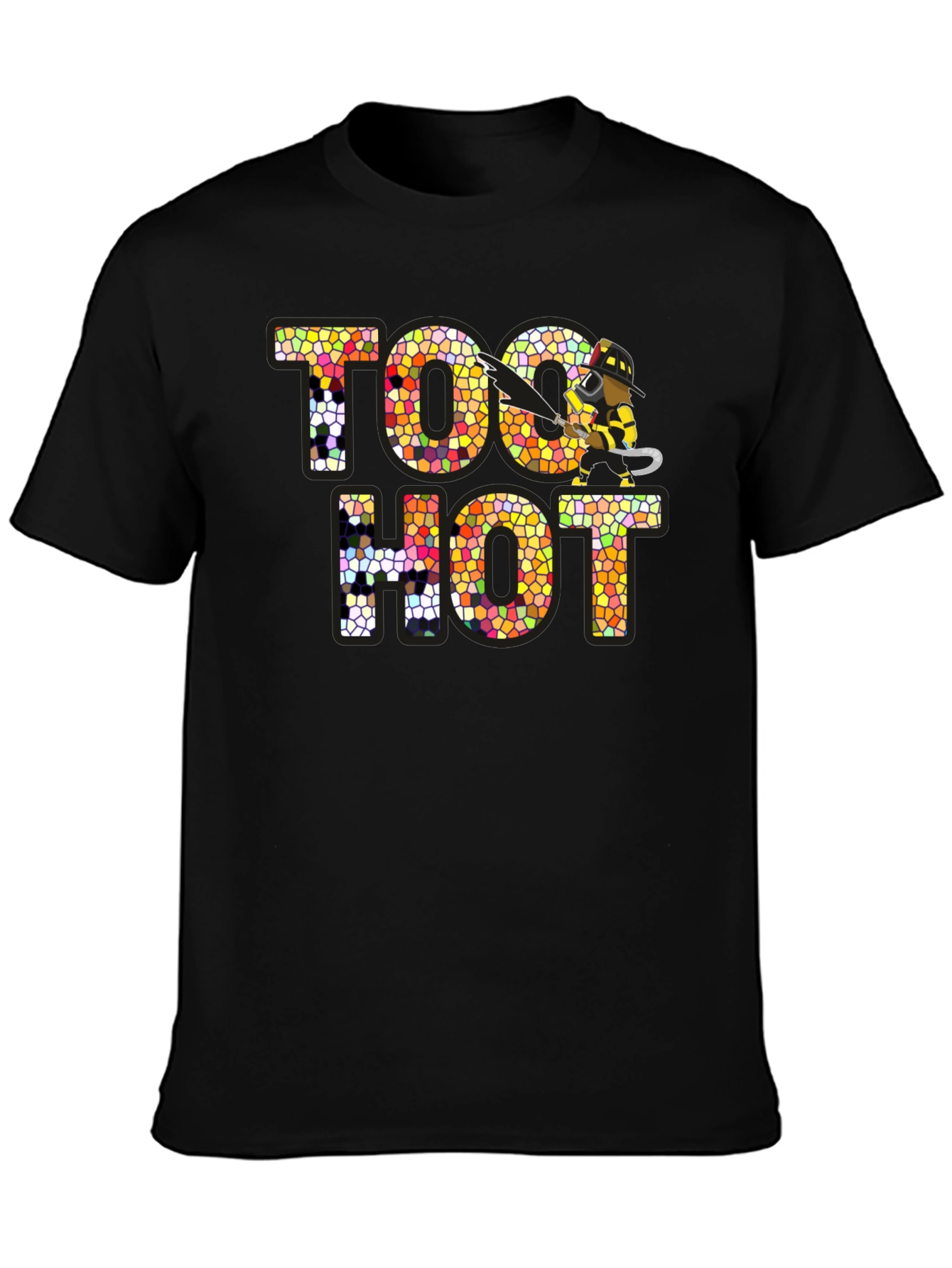 Too Hot Firefighter Graphic Novelty T-Shirt