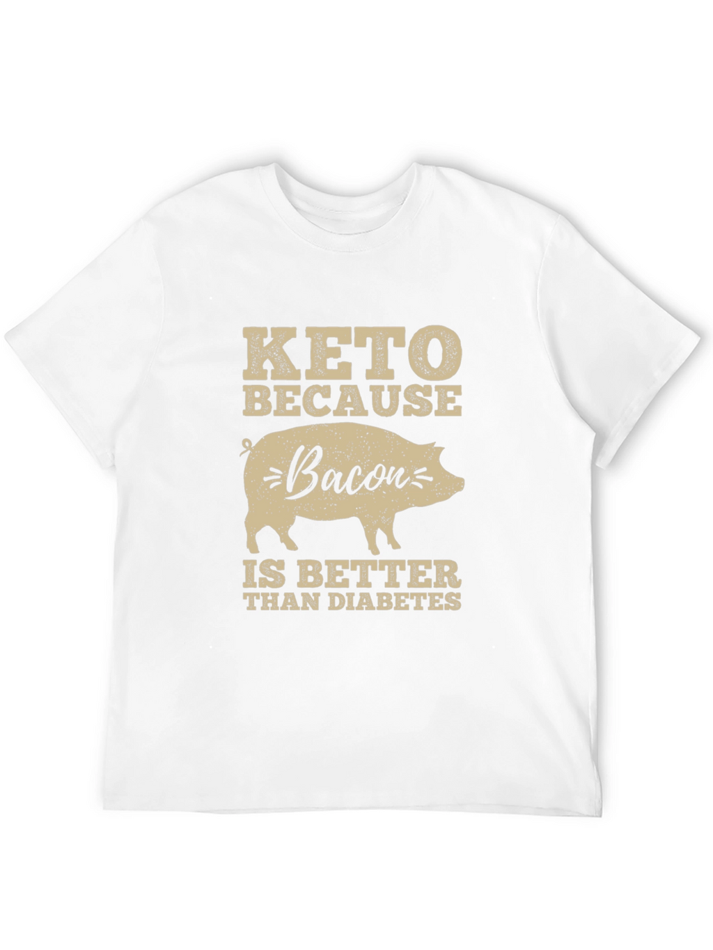 Keto Bacon Diabetes Funny T-Shirt