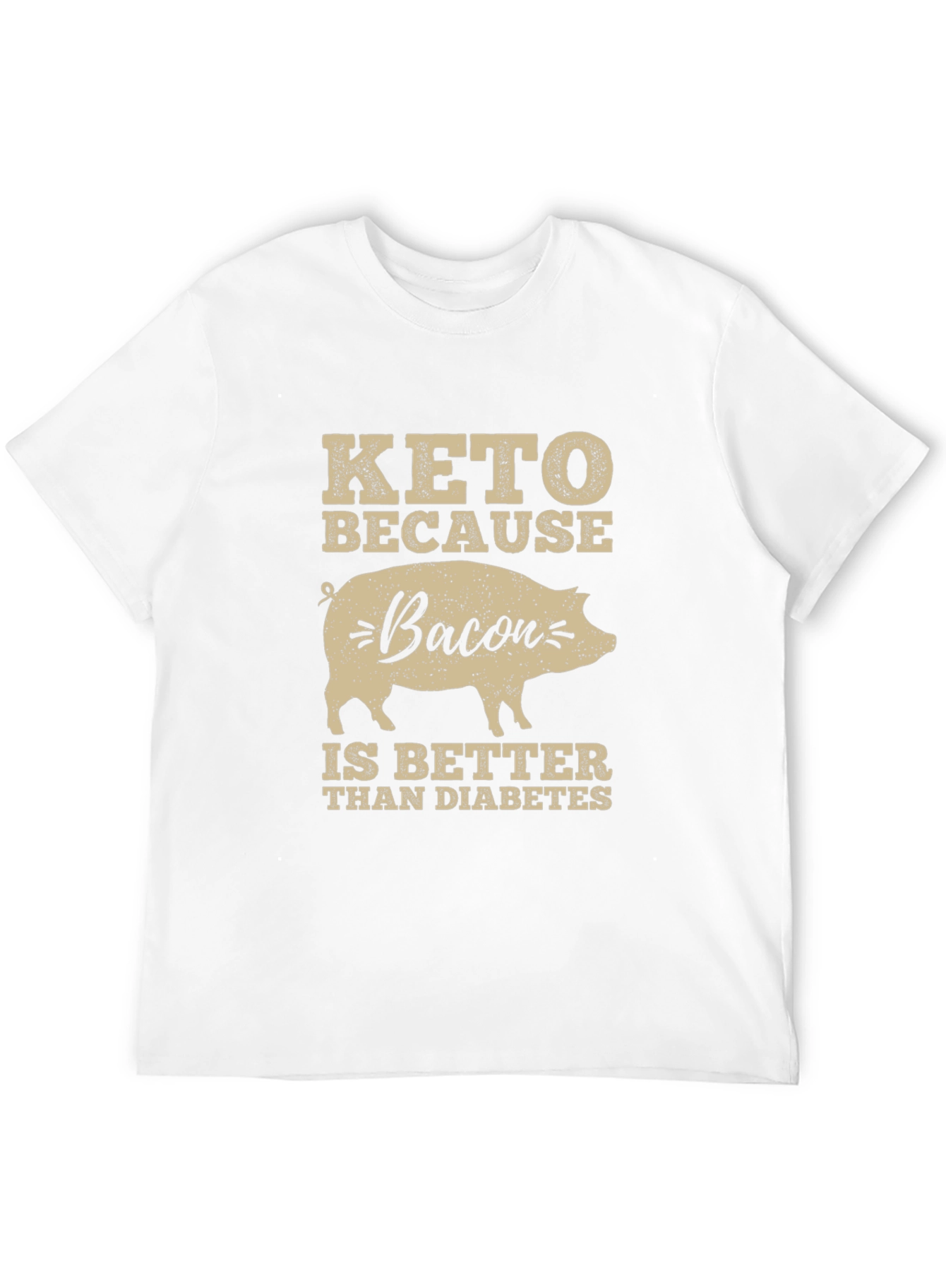 Keto Bacon Diabetes Funny T-Shirt