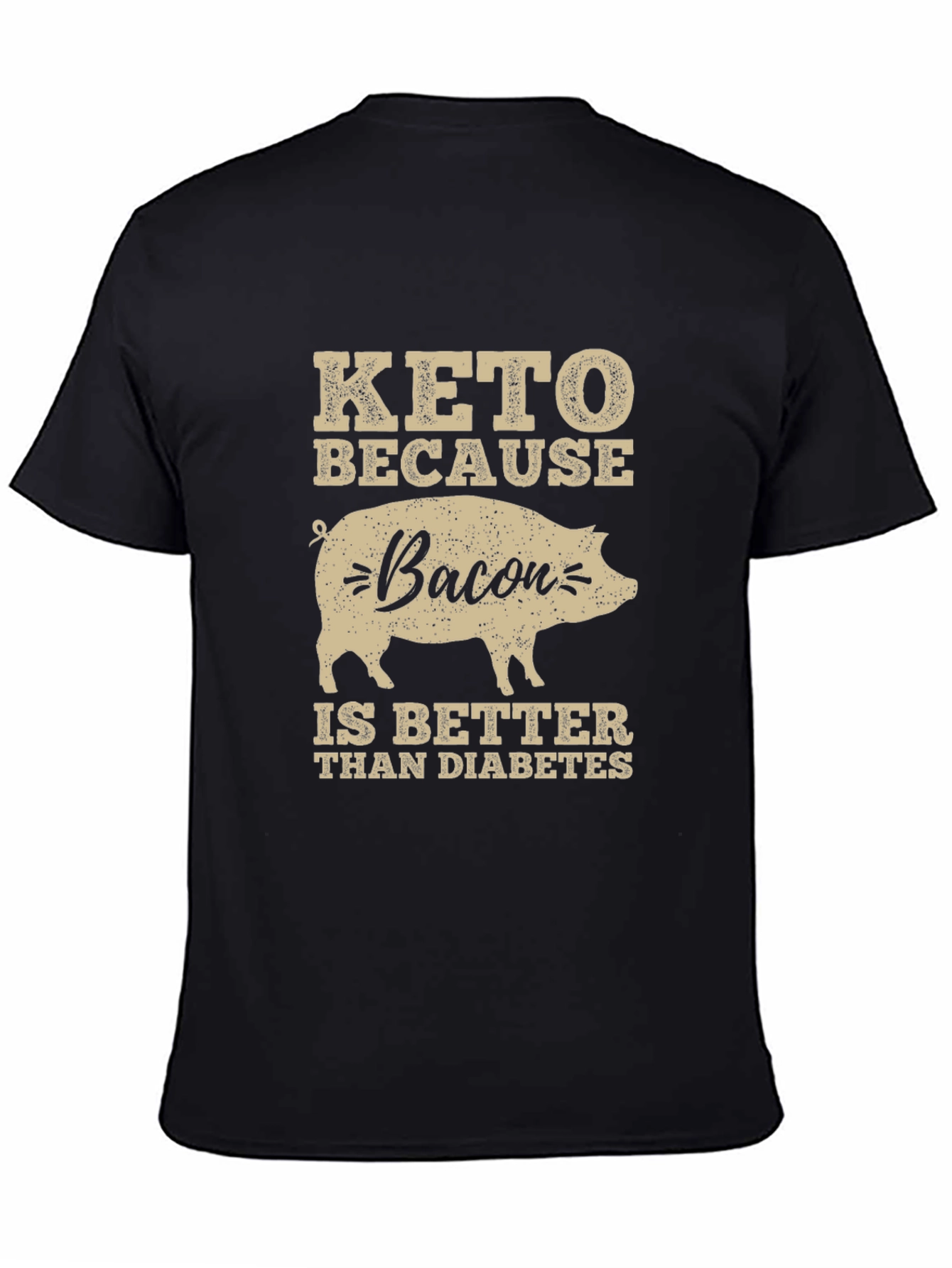 Keto Bacon Diabetes Funny T-Shirt
