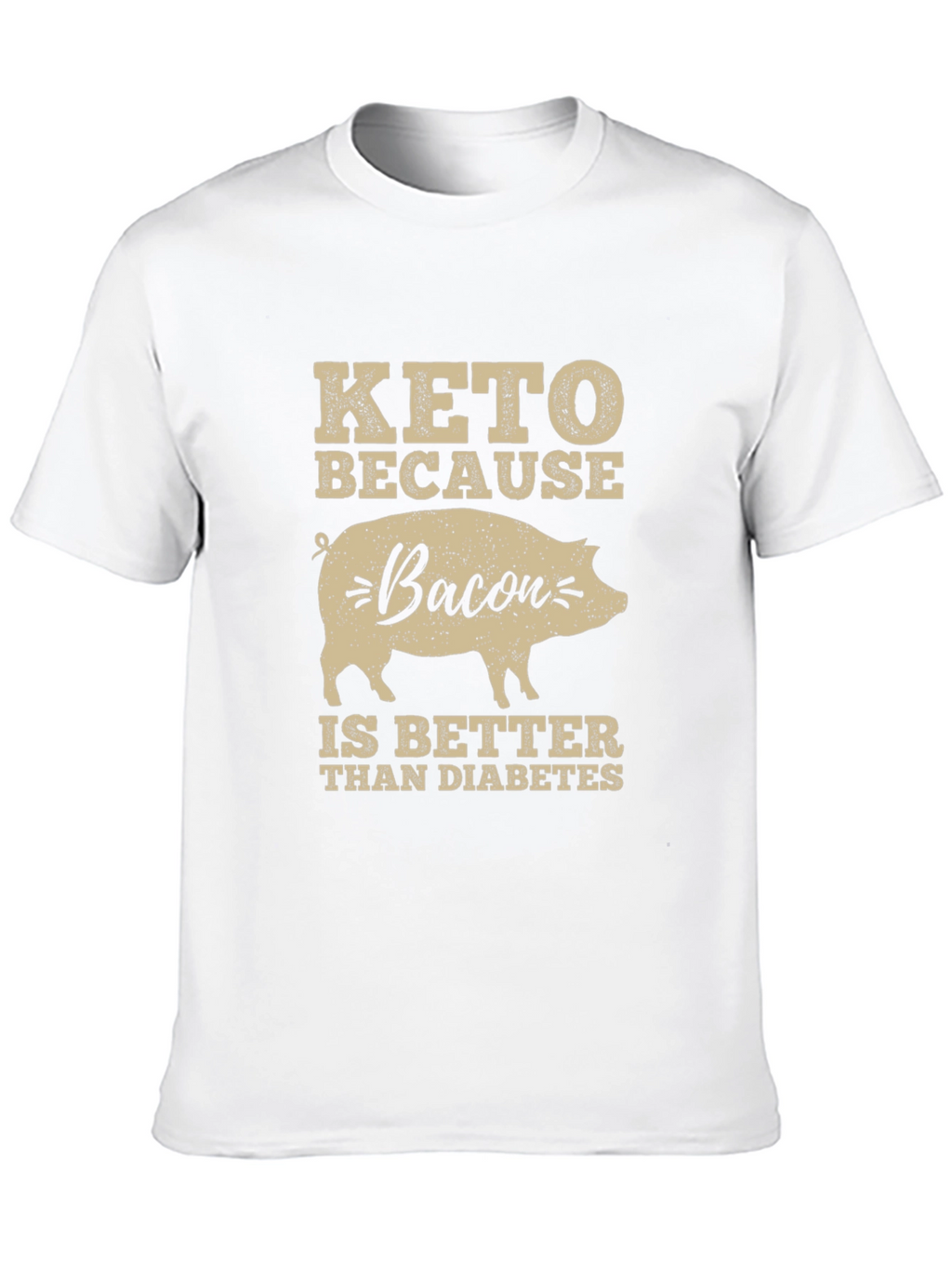 Keto Bacon Diabetes Funny T-Shirt
