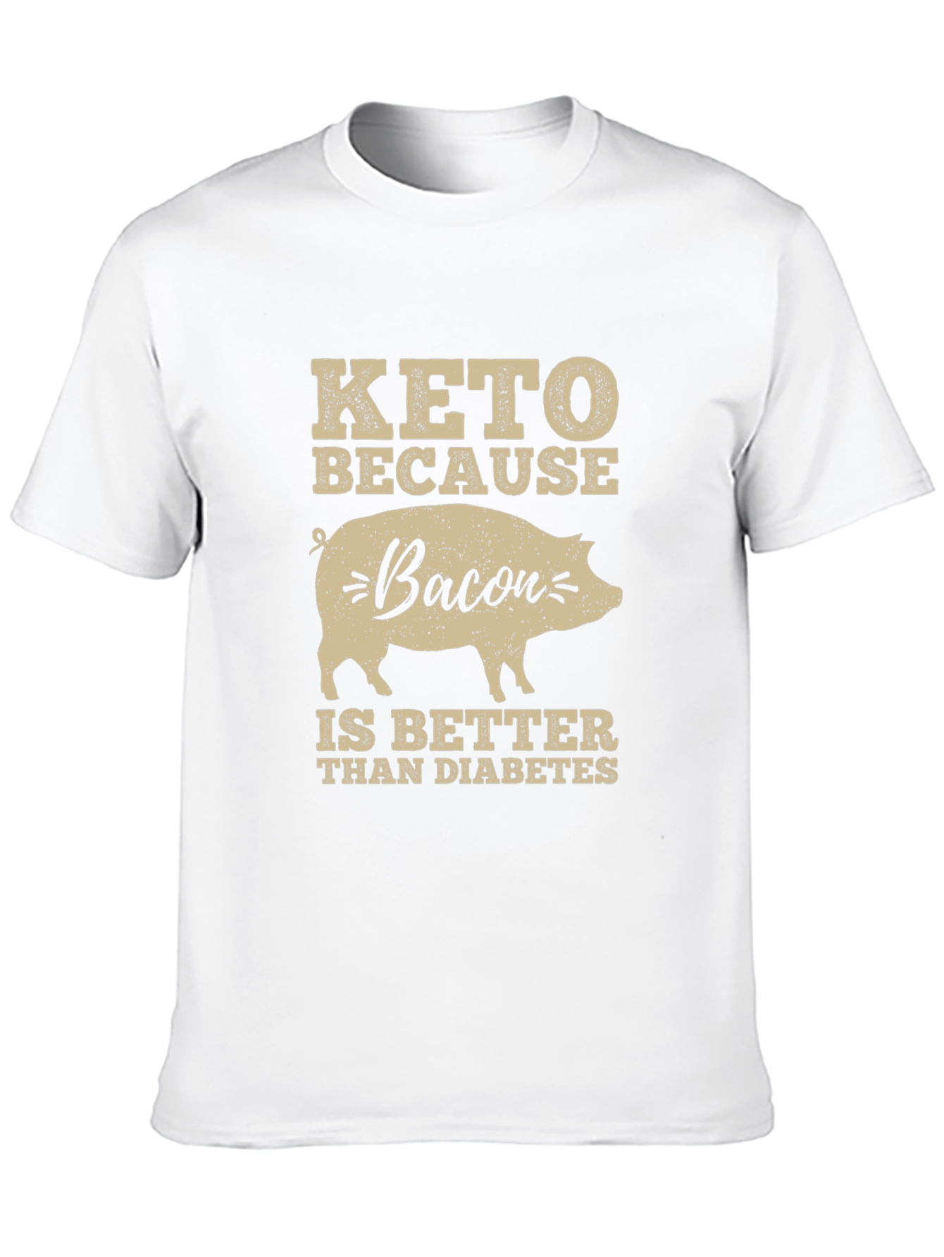 Keto Bacon Diabetes Funny T-Shirt