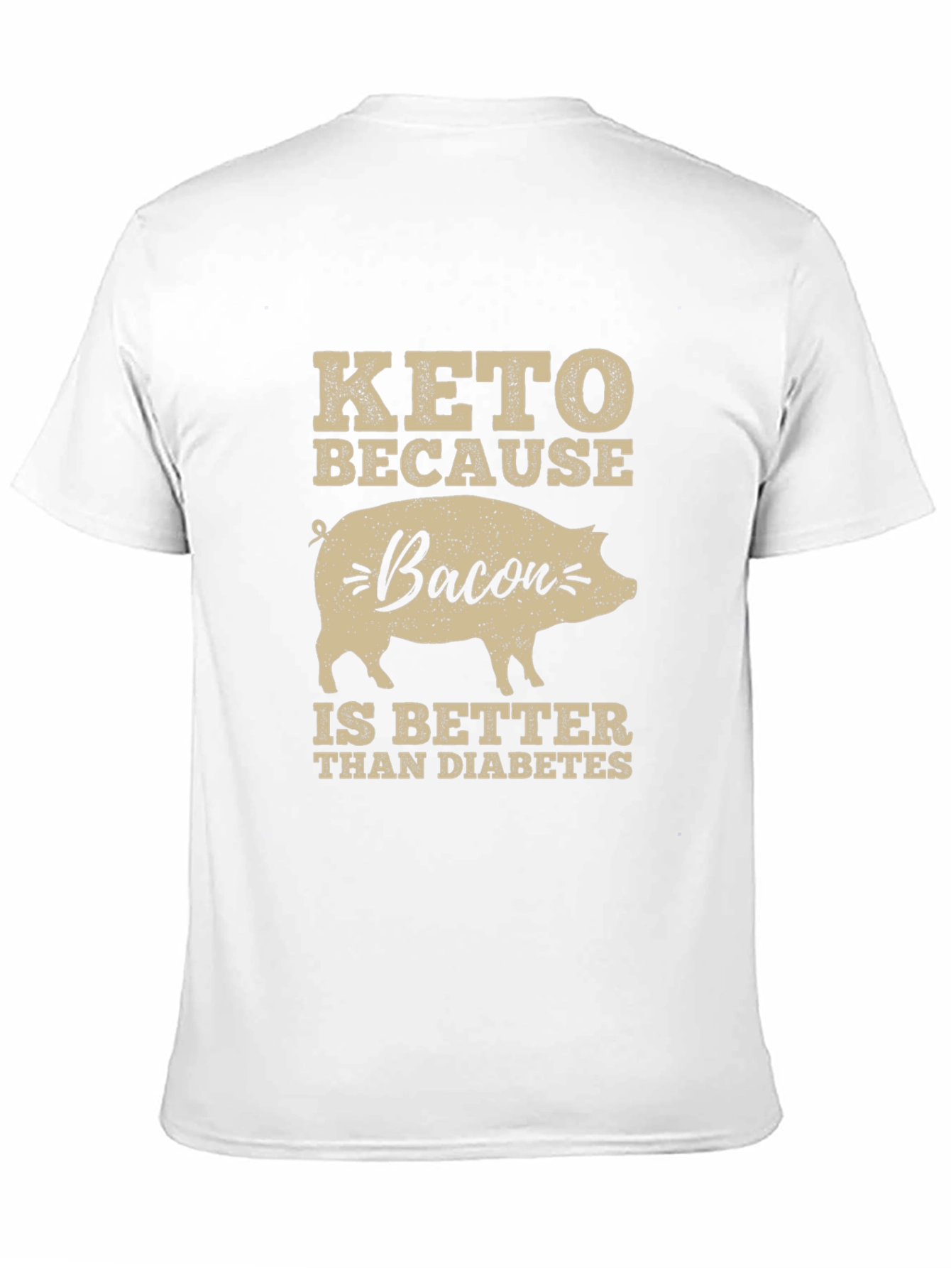 Keto Bacon Diabetes Funny T-Shirt