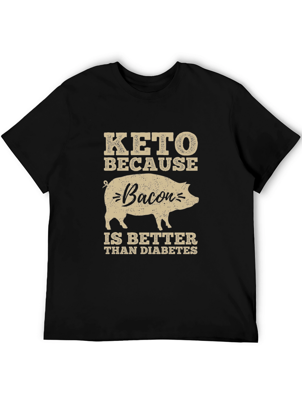 Keto Bacon Diabetes Funny T-Shirt