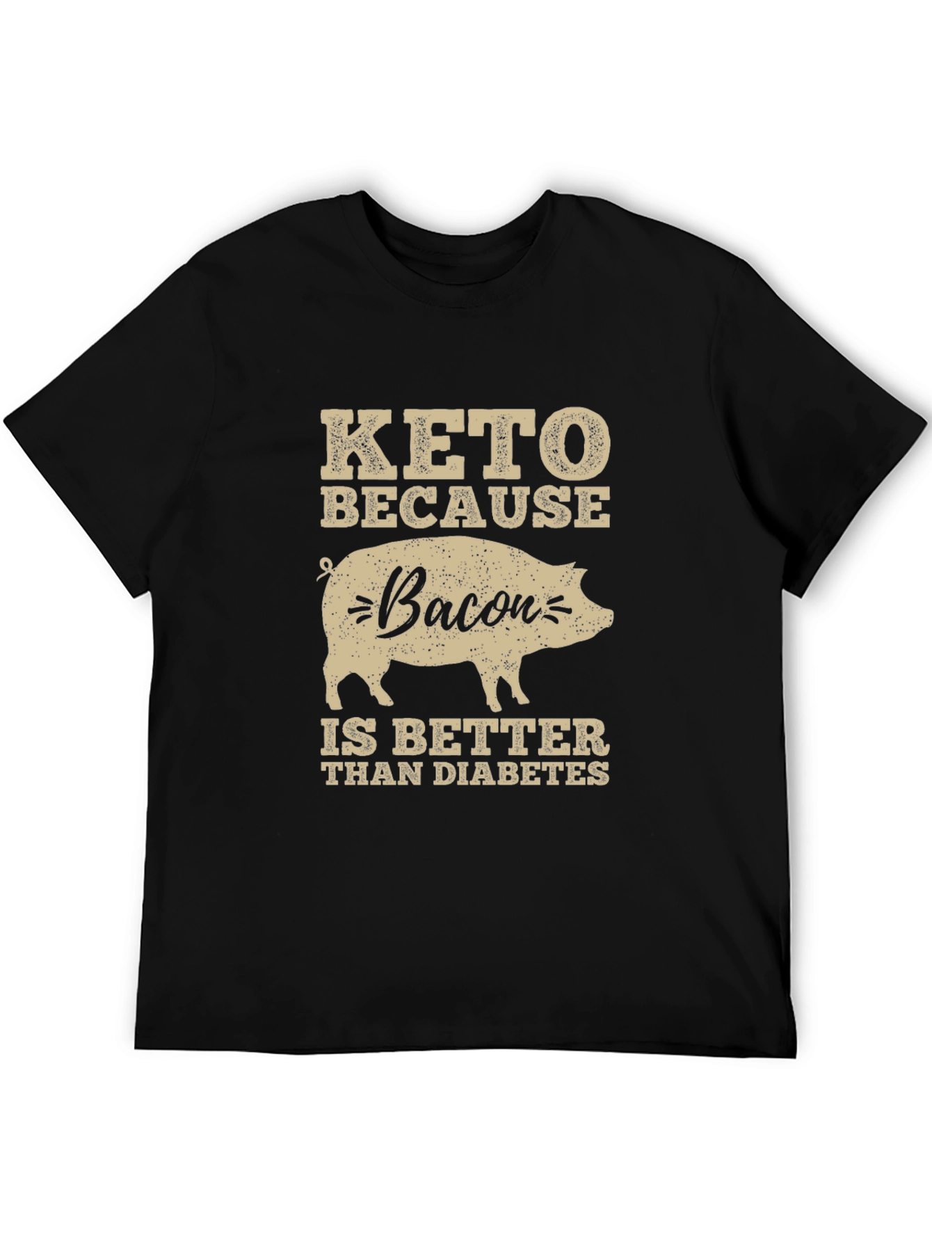 Keto Bacon Diabetes Funny T-Shirt