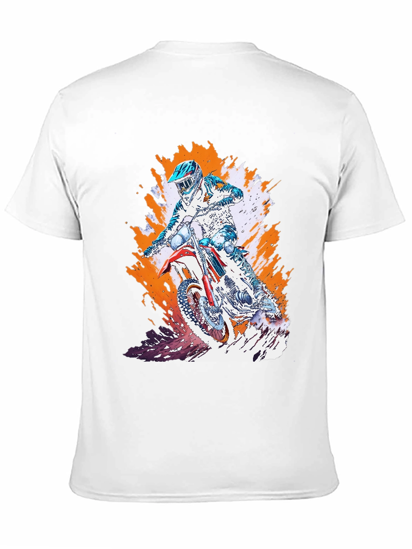 Motocross Rider T-Shirt - Black Graphic Tee