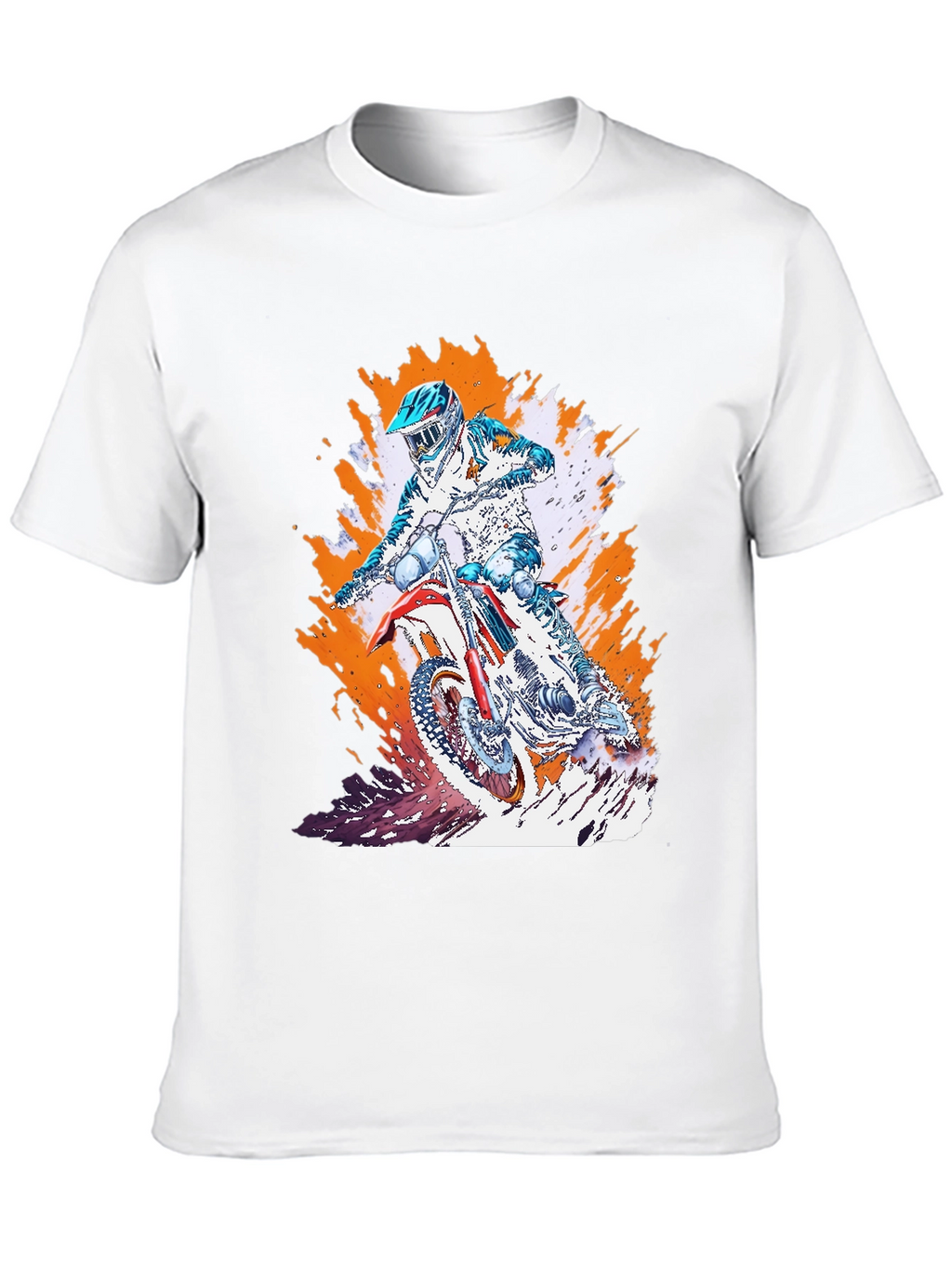 Motocross Rider T-Shirt - Black Graphic Tee
