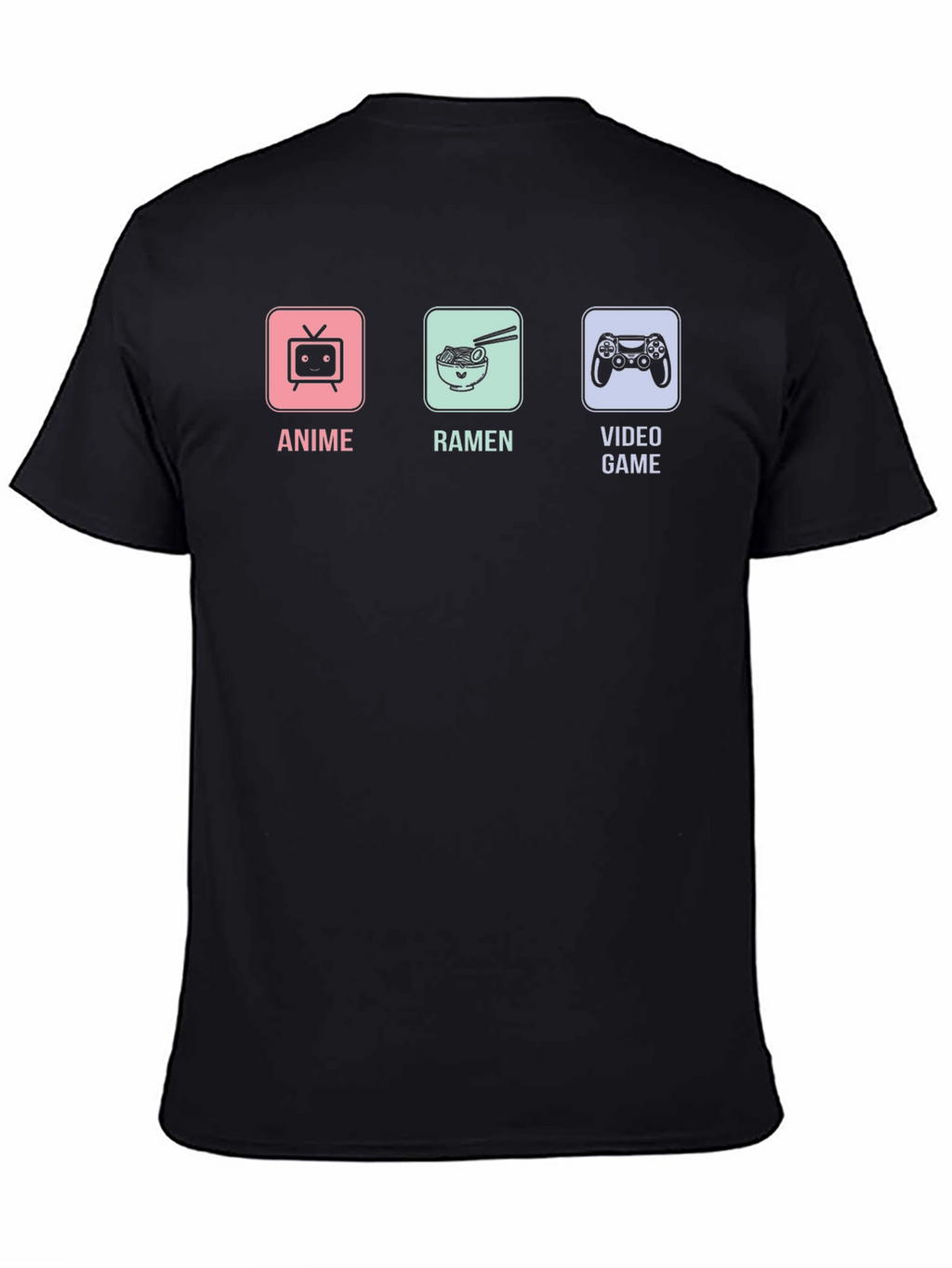 Anime Ramen Video Games Graphic T-Shirt
