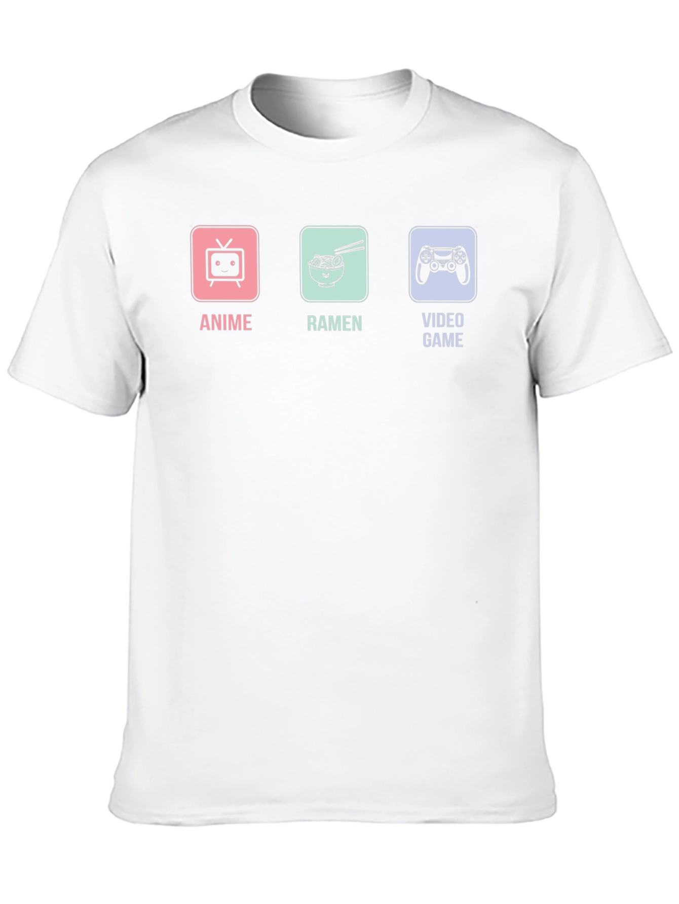 Anime Ramen Video Games Graphic T-Shirt