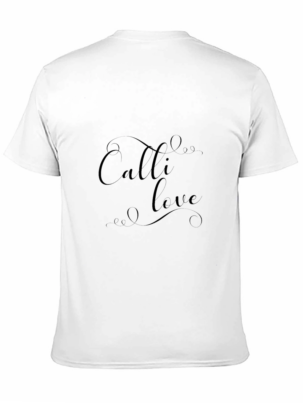 Elegant Calli Love Black T-Shirt