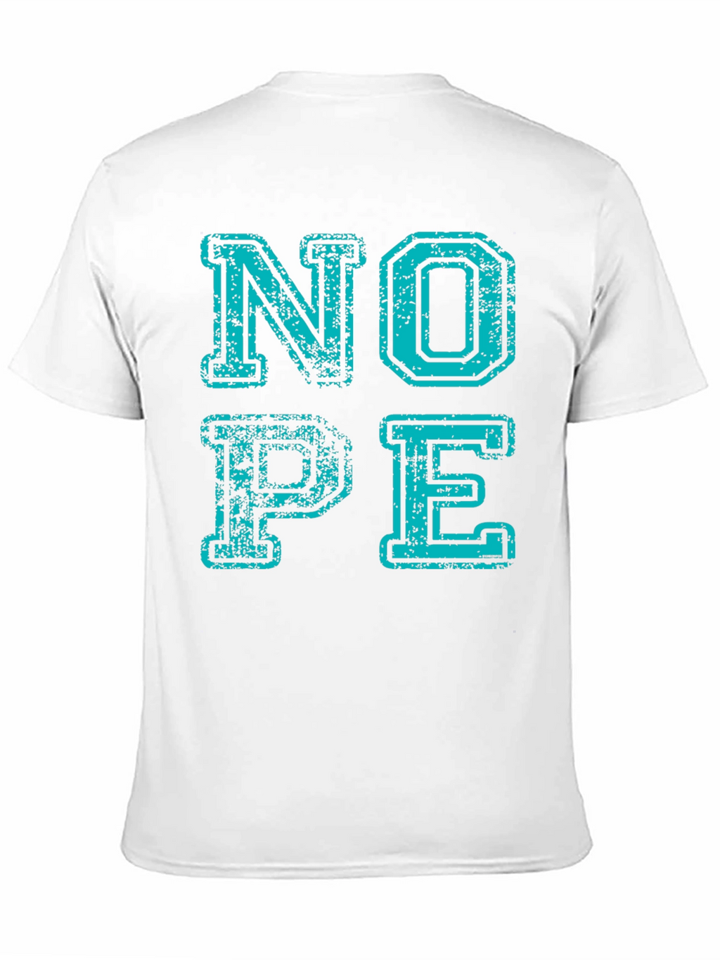 Nope Graphic Tee - Distressed Print