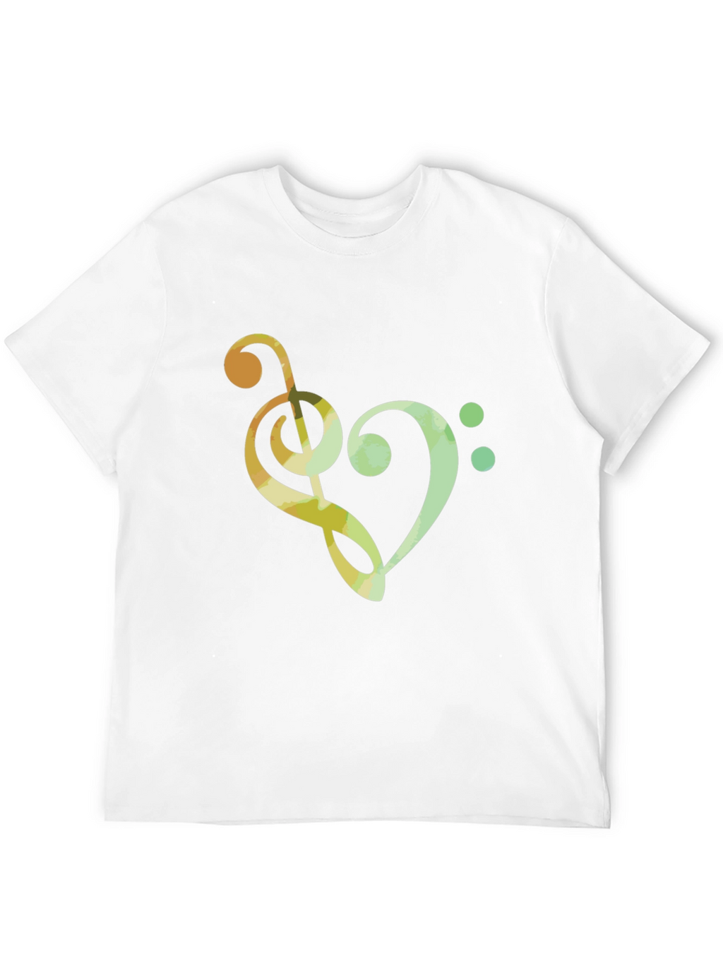 Musical Heart T-Shirt - Clef Note Graphic Tee