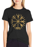 Vegvisir Compass T-Shirt - Viking Runes