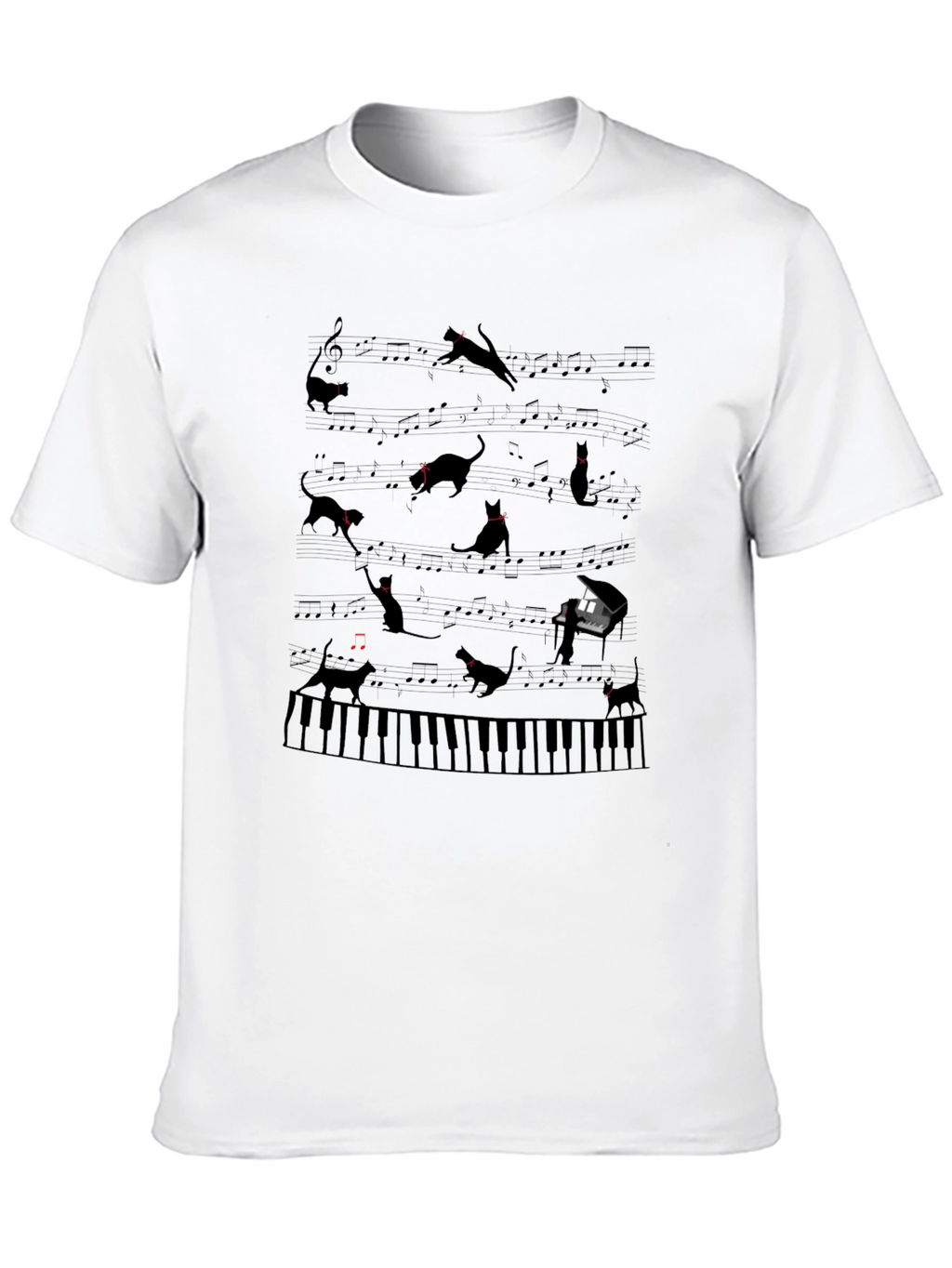 Cats Playing Piano T-Shirt