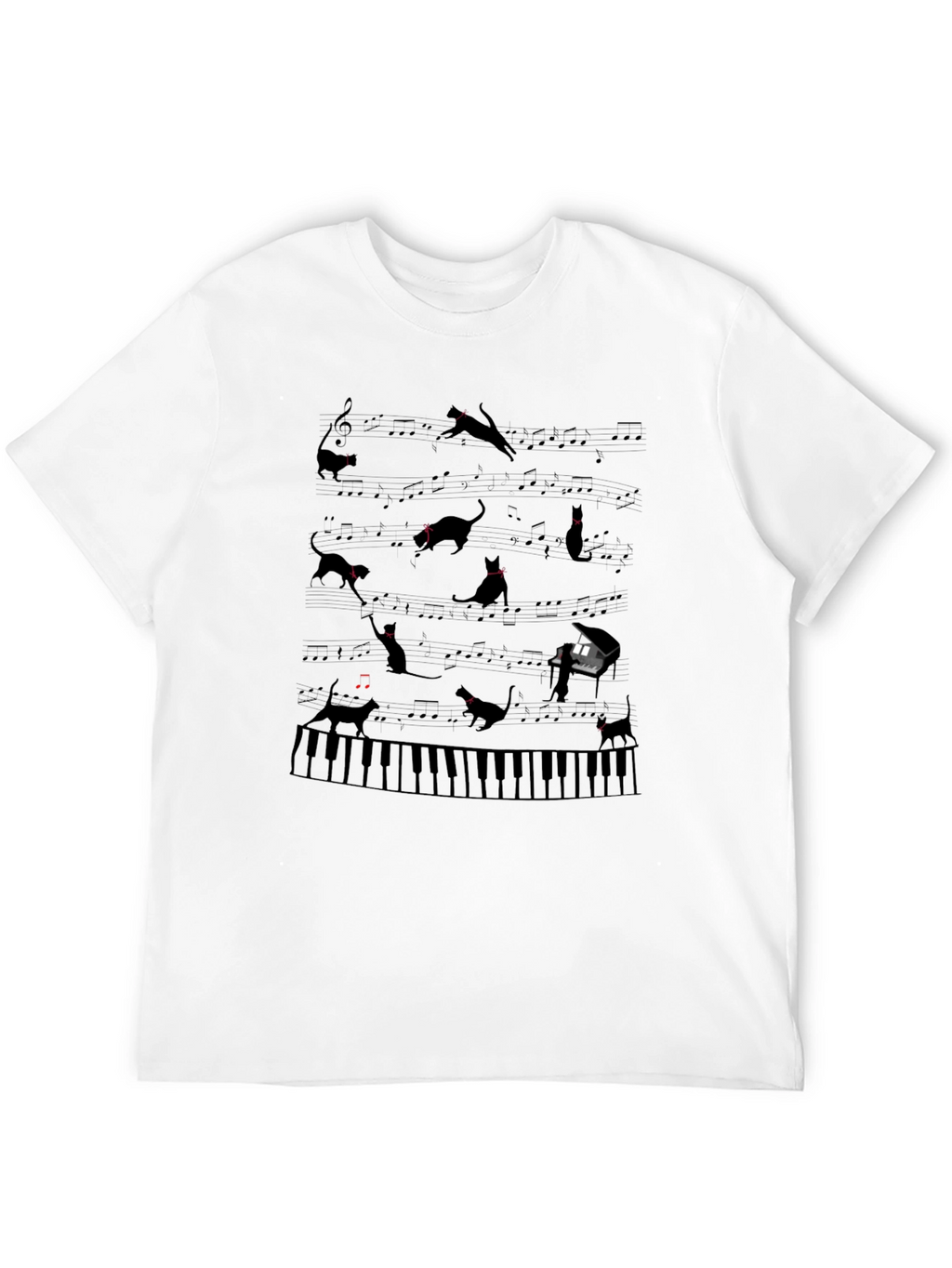 Cats Playing Piano T-Shirt