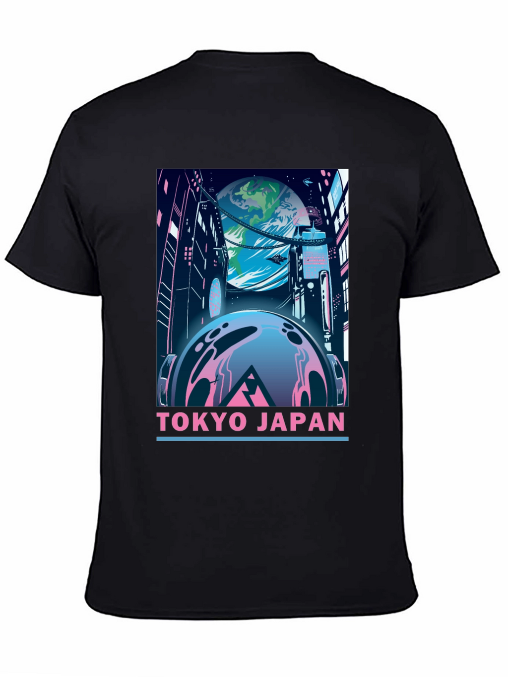 Tokyo Japan Graphic T-Shirt - Retro Sci-Fi Style