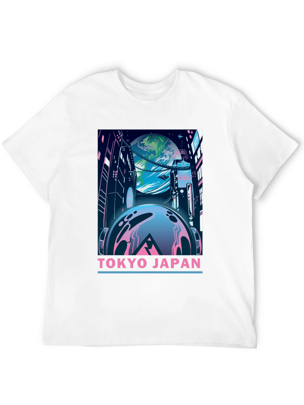 Tokyo Japan Graphic T-Shirt - Retro Sci-Fi Style