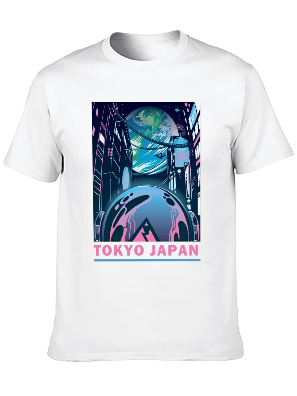 Tokyo Japan Graphic T-Shirt - Retro Sci-Fi Style