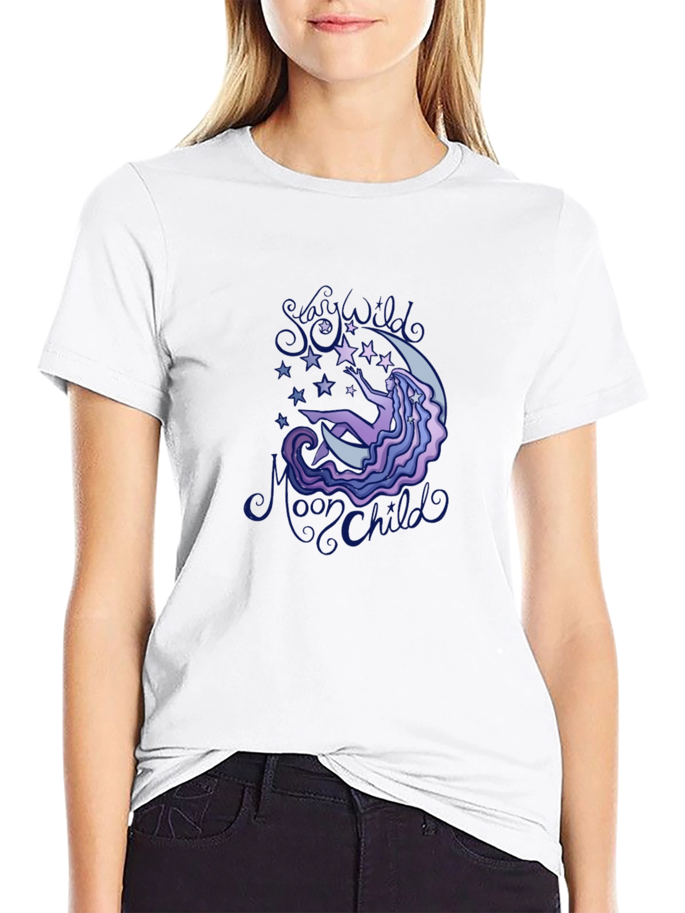Mystic Moon Child Graphic T-Shirt
