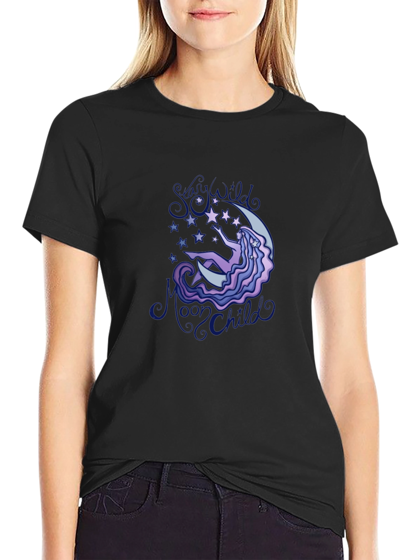 Mystic Moon Child Graphic T-Shirt