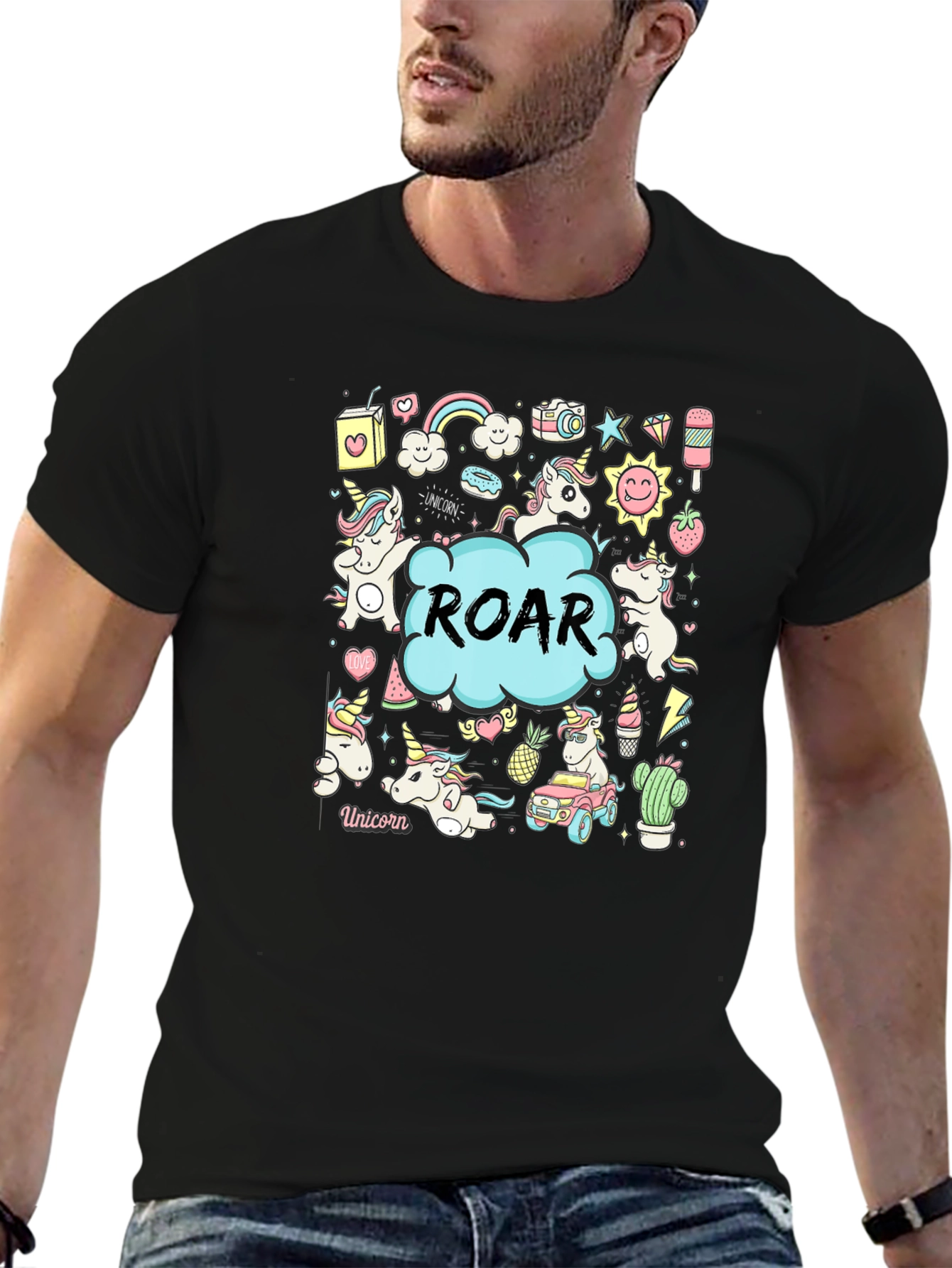 Unicorn ROAR Graphic Tee