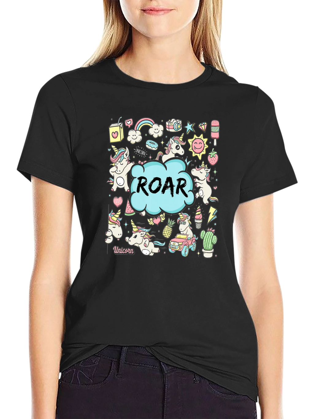 Unicorn ROAR Graphic Tee