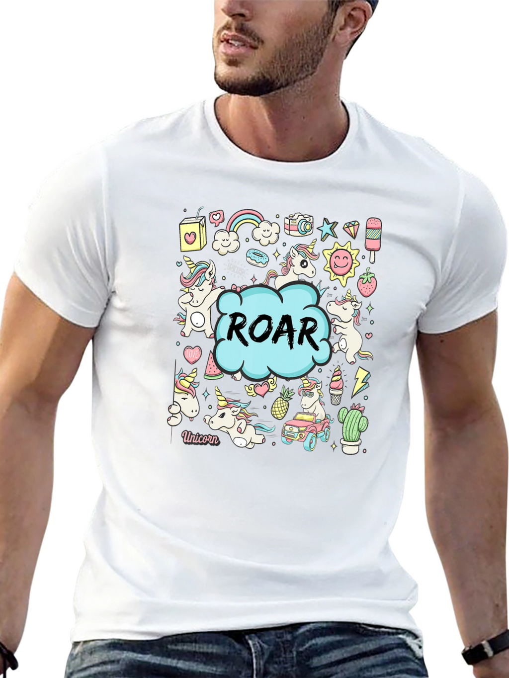 Unicorn ROAR Graphic Tee