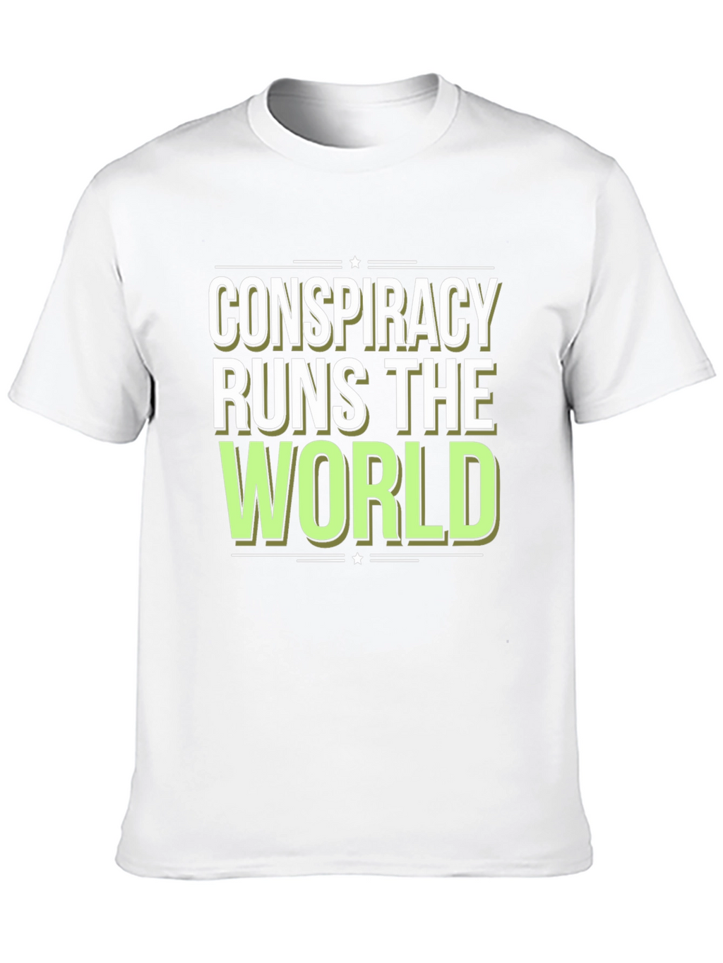 Conspiracy Runs The World Graphic T-Shirt