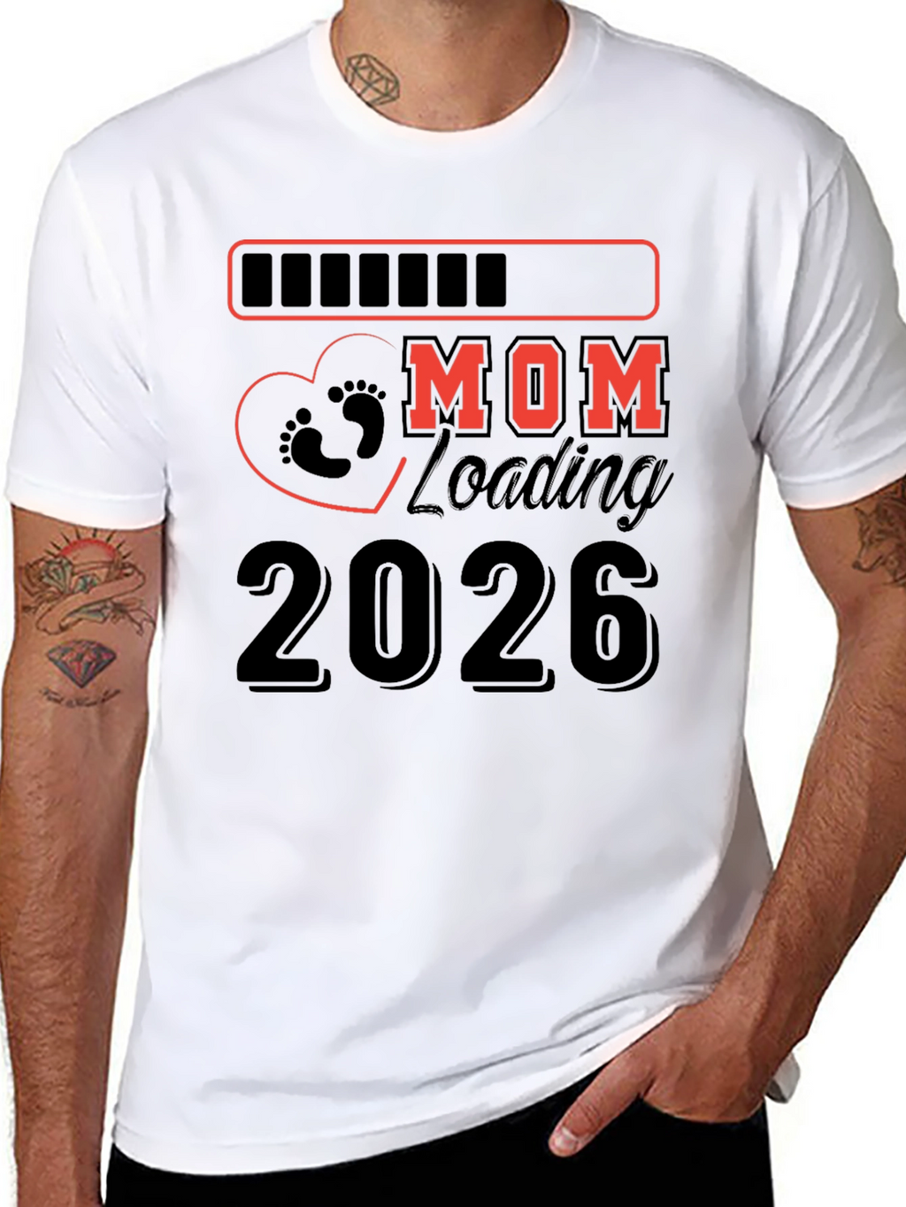Mom Loading 2026 Pregnancy T-Shirt