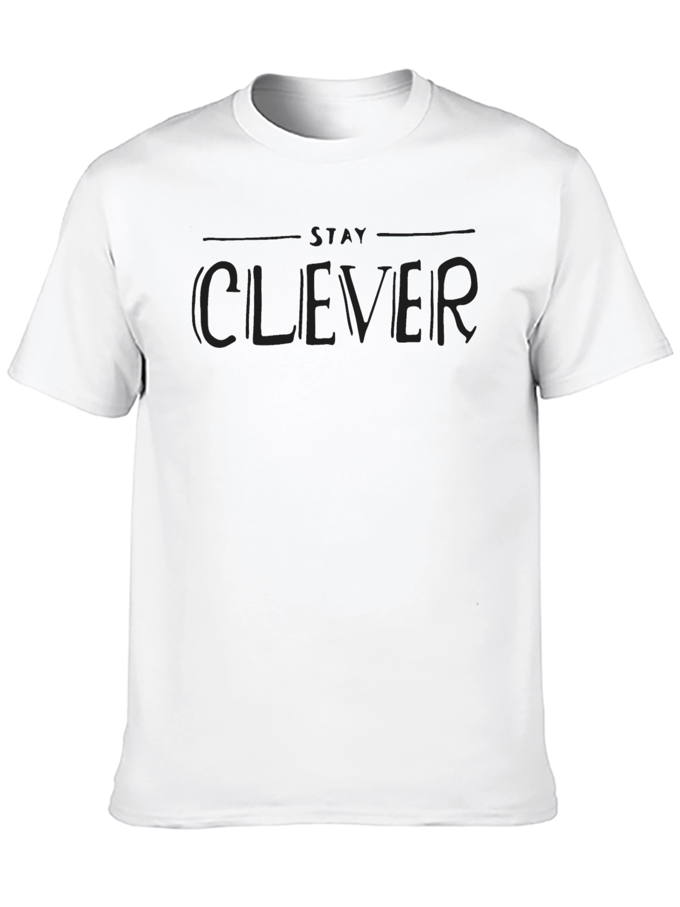 Stay Clever Black Graphic Tee