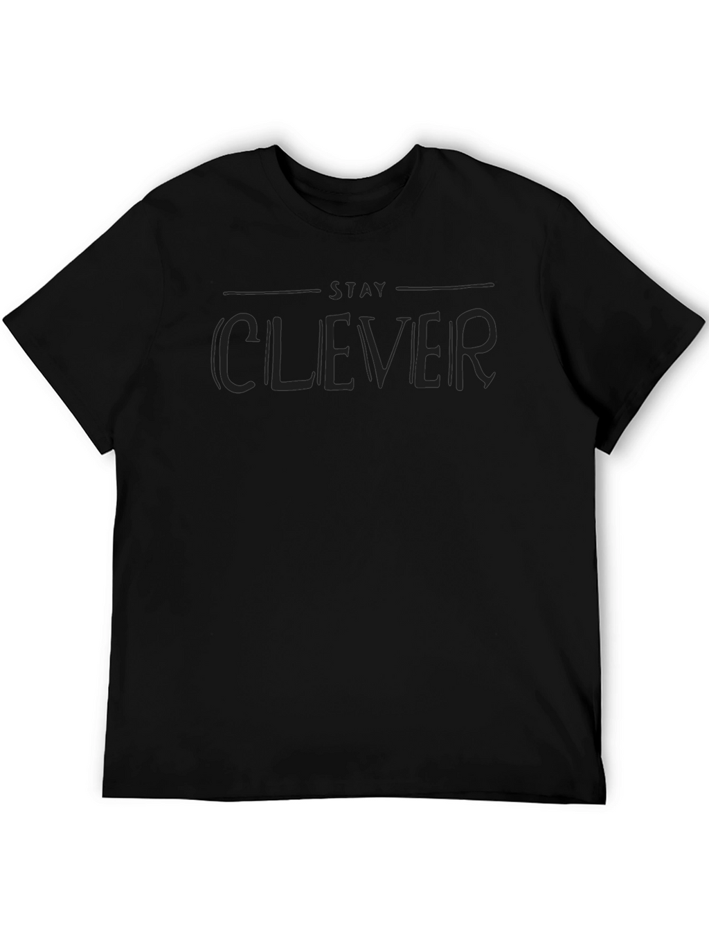 Stay Clever Black Graphic Tee