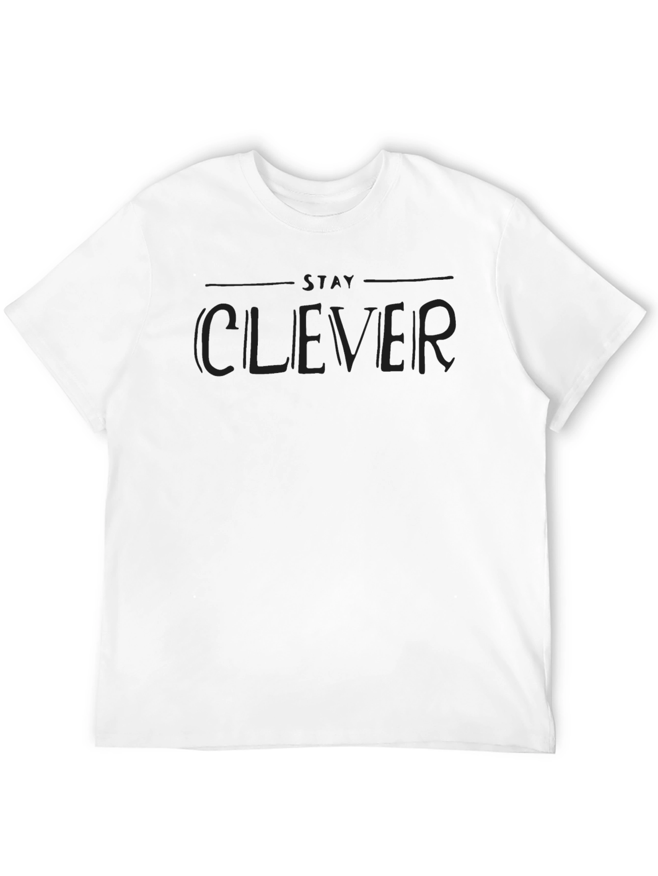 Stay Clever Black Graphic Tee