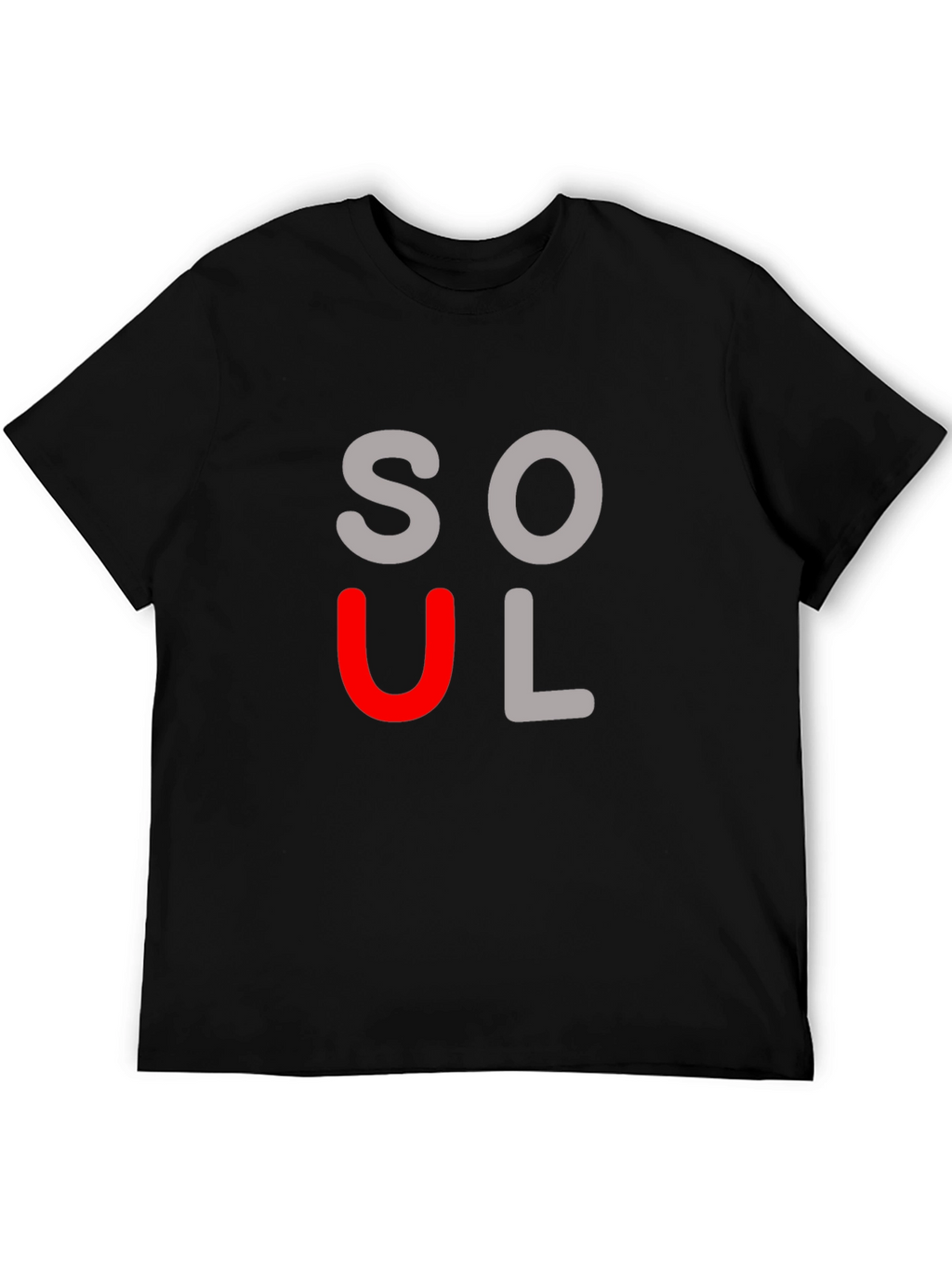 Soulful Black Graphic Tee