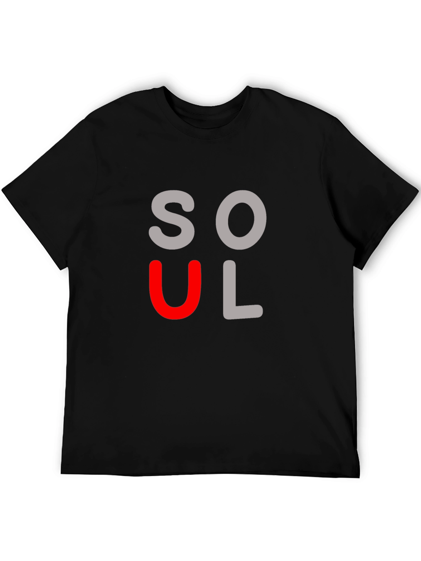 Soulful Black Graphic Tee