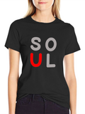 Soulful Black Graphic Tee