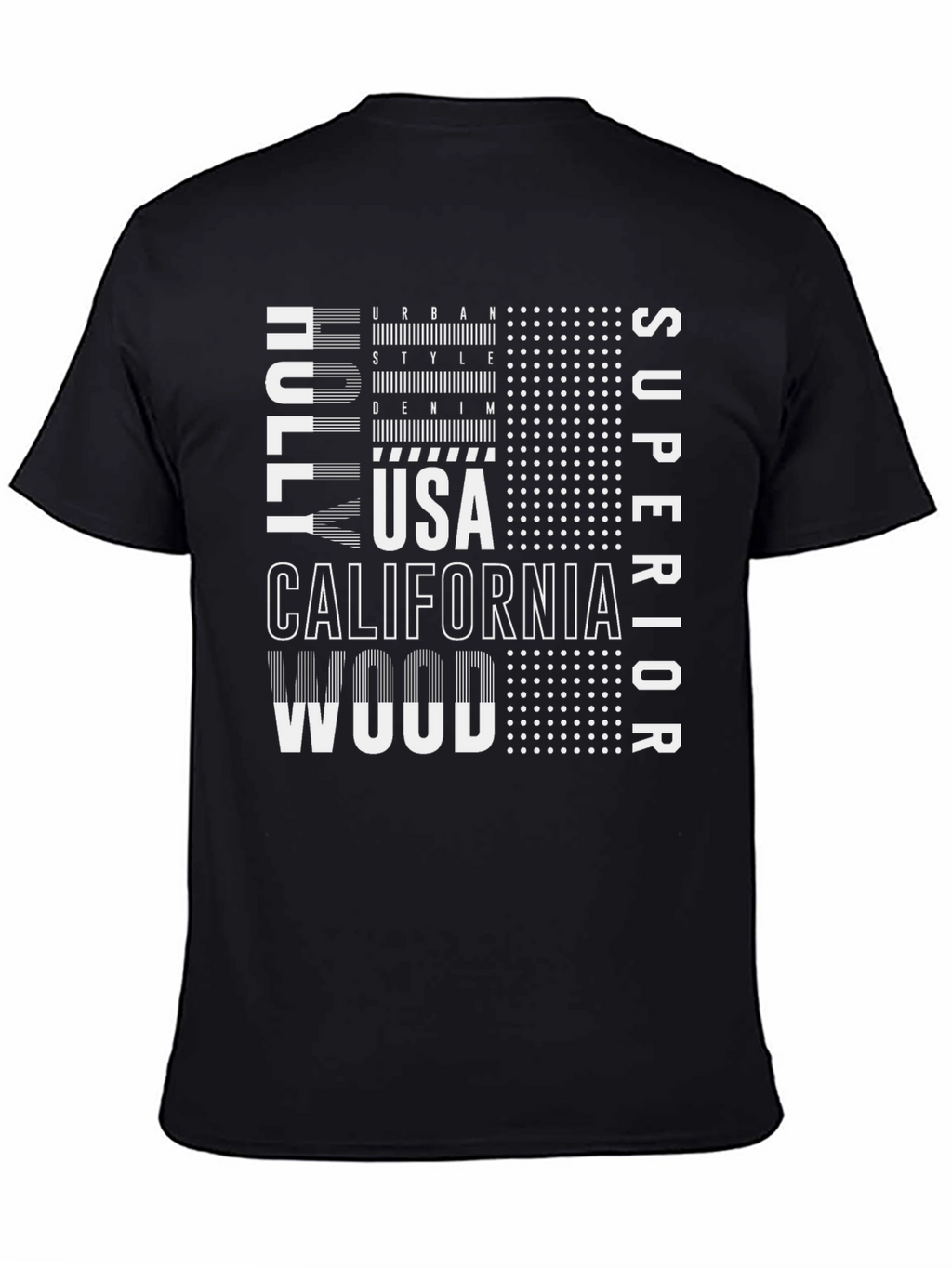 Urban Style Graphic Print Mens Black T-Shirt