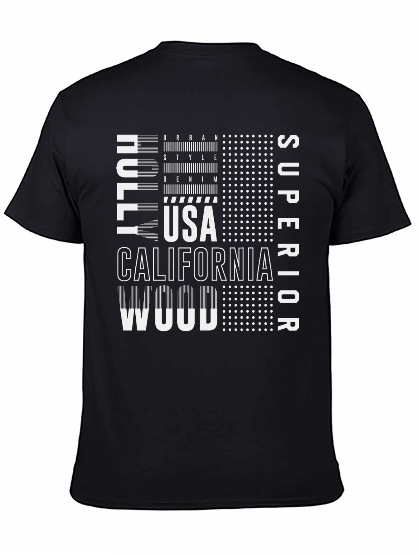 Urban Style Graphic Print Mens Black T-Shirt