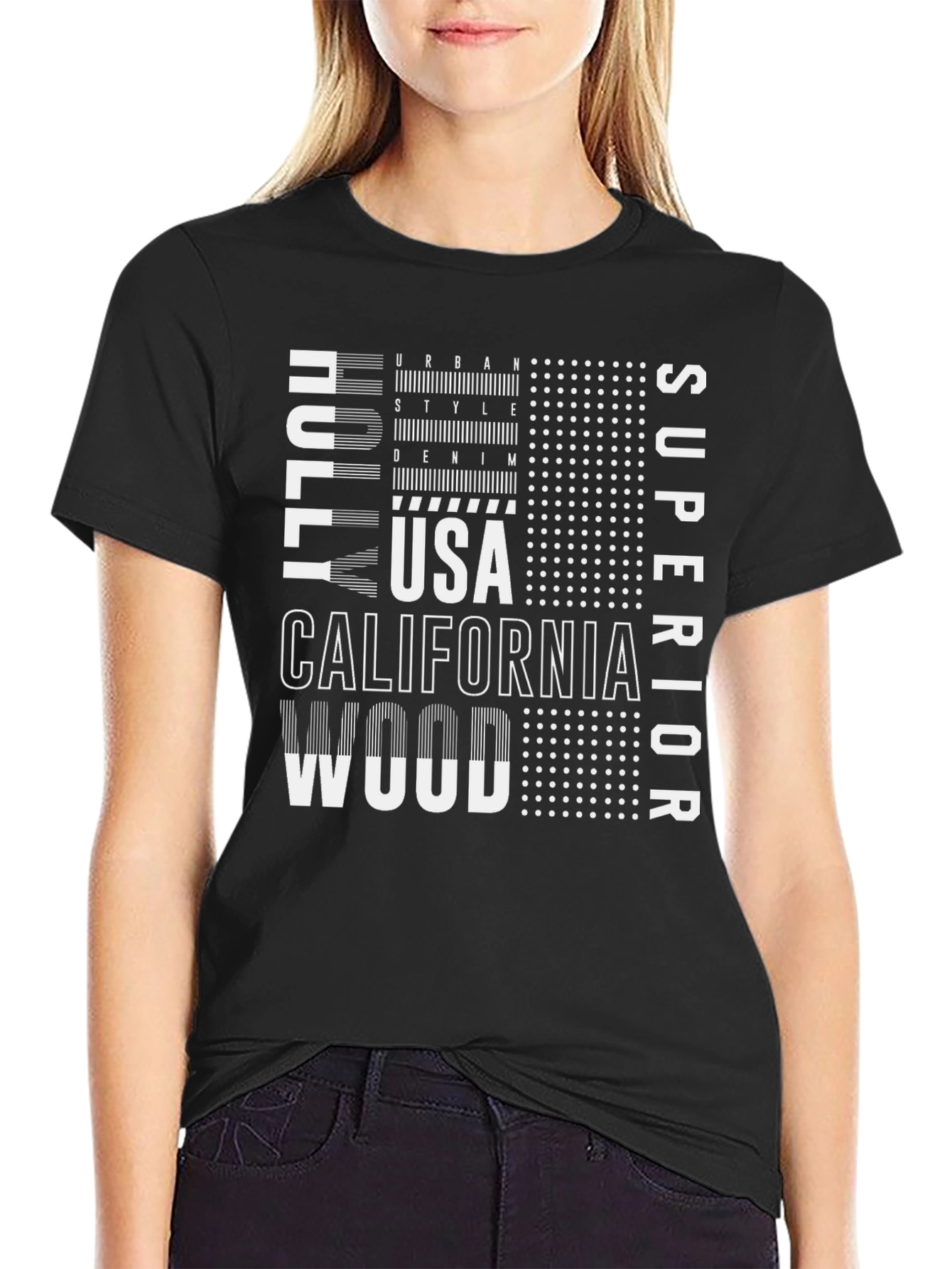 Urban Style Graphic Print Mens Black T-Shirt