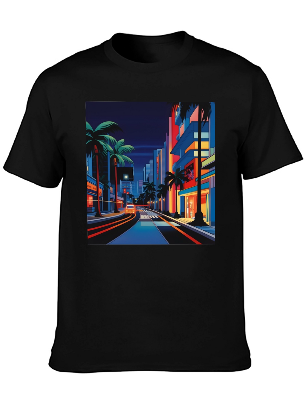 Retro Miami Streetwear T-Shirt