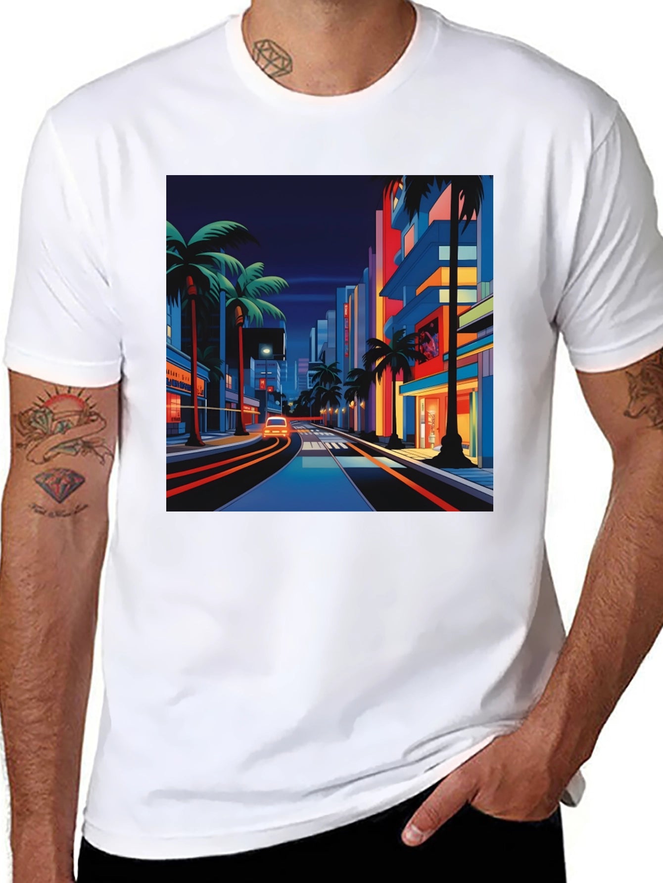 Retro Miami Streetwear T-Shirt