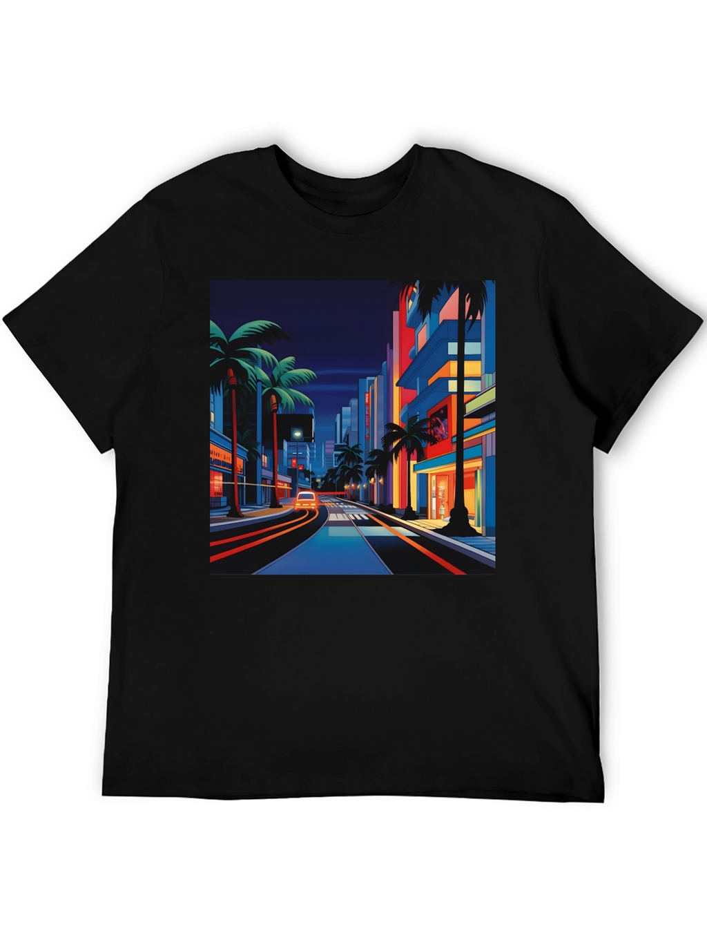 Retro Miami Streetwear T-Shirt