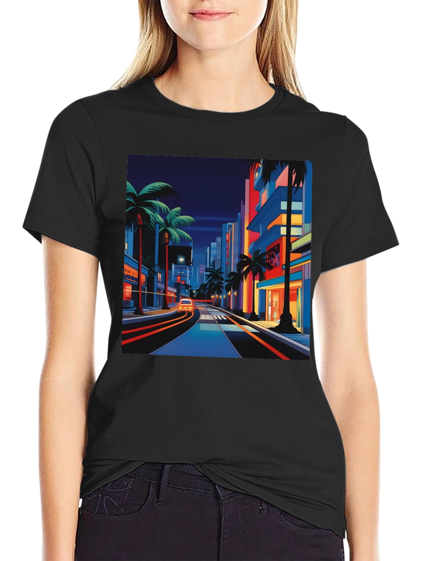 Retro Miami Streetwear T-Shirt