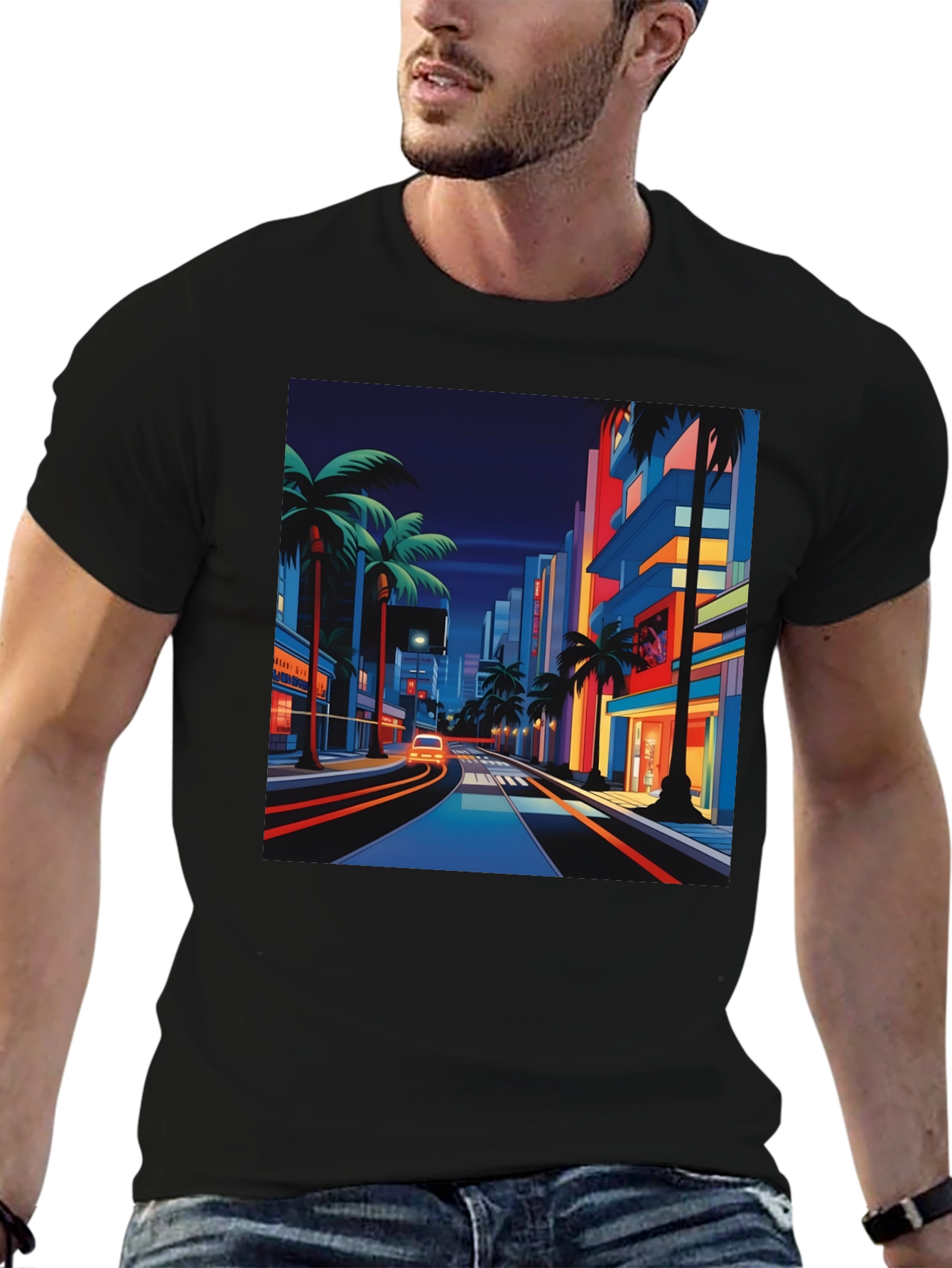 Retro Miami Streetwear T-Shirt