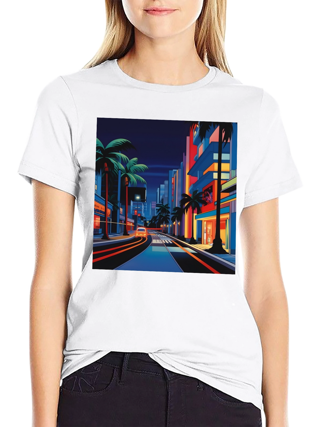 Retro Miami Streetwear T-Shirt