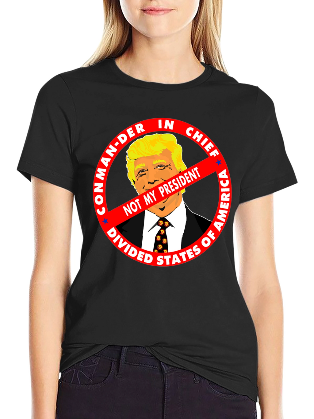 Not My President Anti-Trump Graphic Tee